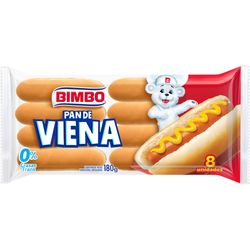 Pan de viena BIMBO 8 un. 180 g
