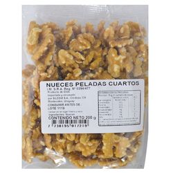 Nueces peladas cuartos 200 g
