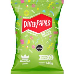 Diverpapas sin sal MANOLO 140 g