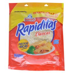 Tortillas rapiditas BIMBO 10+2