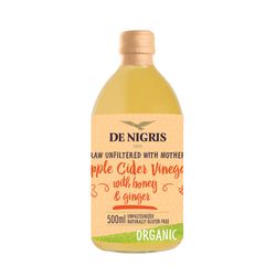 Vinagre de sidra de manzana DE NIGRIS con miel y jengibre