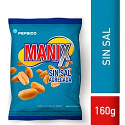 Maní sin sal MANIX 160 g