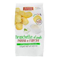 Snack bruschetta de crema y hongo bonta lucane 120 ml