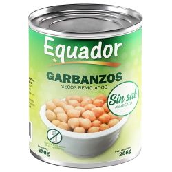 Garbanzos sin sal EQUADOR 350 g