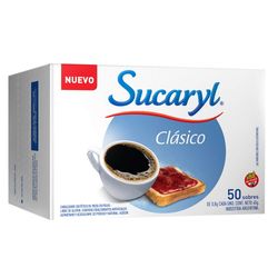 Edulcorante SUCARYL polvo 50 sobres
