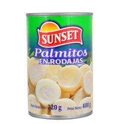 Palmitos en rodajas SUNSET 400 g