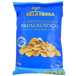 Papas rústicas DE LA TIERRA con sal marina 120 g