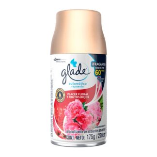 Desodorante ambiente Glade automático floral y frutos rojos. Rep 175ml