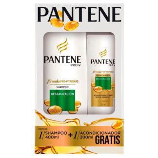 Pack Pantene restauración shampoo 400 ml + acondicionador 200 ml