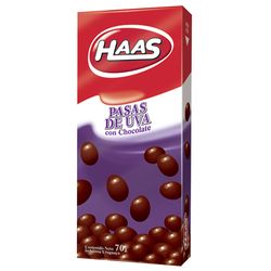 Pasas de uva con chocolate HAAS 70 g