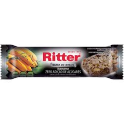 Barrita Cereal Ritter Zero sin azúcar Banana 25 g