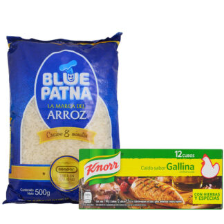 Caldo KNORR Gallina 12UN + Arroz 500gr