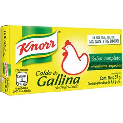 Caldo gallina KNORR triple 6 un.