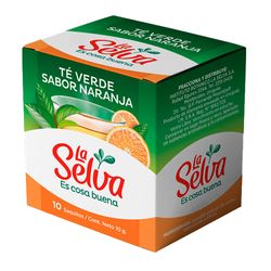 Té verde LA SELVA naranja 10 un.