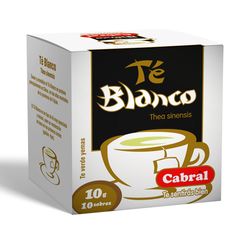 Té CABRAL blanco 10 un.