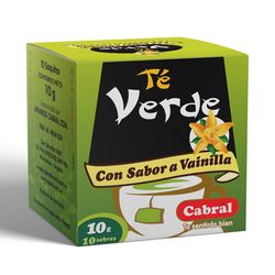 Té verde CABRAL vainilla 10 un.