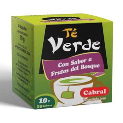 Té verde CABRAL frutos del bosque 10 un.