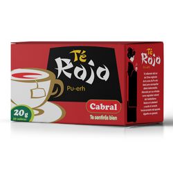 Té CABRAL rojo 20 un.