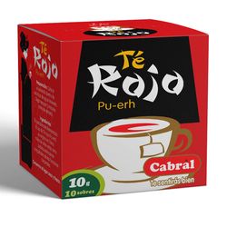Té CABRAL rojo 10 un.
