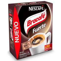 Café Nescafé BRACAFÉ fuerte 10 un.