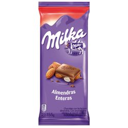 Chocolate almendras MILKA 155 g