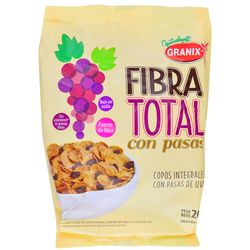 Cereal GRANIX Fibra Total con Pasas de Uva 200 g