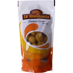 Aceitunas verdes LA ABUNDANCIA sin carozo sachet 170 g