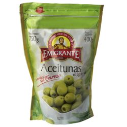 Aceitunas EMIGRANTE sin carozo sachet 400 g