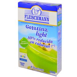 Gelatina light FLEISCHMANN manzana 8 porciones