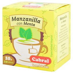 Té CABRAL manzanilla con menta 10 un.