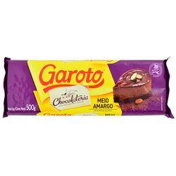 Chocolate cobertura GAROTO medio amargo 500 g