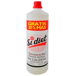 Edulcorante líquido SI DIET 600 ml