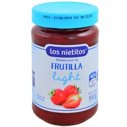 Mermelada light LOS NIETITOS frutilla 350 g