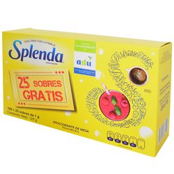 Edulcorante SPLENDA 100 sobres + 25 sobres