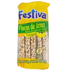 Barras FESTIVA arroz integral sin gluten 100 g