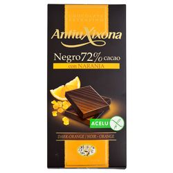 Chocolate ANTIU XIXOANA negro 72% con naranja 100 g