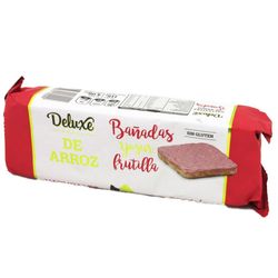 Galletas de arroz DELUXE bañadas yogurt frutilla 115 g