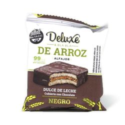 Alfajor de arroz DELUXE negro bañado chocolate