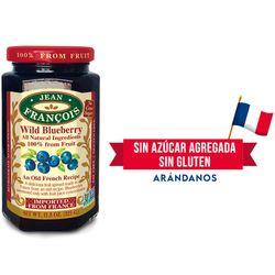 Mermelada sin azúcar agregada JEAN FRANCOIS arándanos 325 g