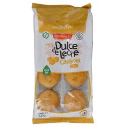 Magdalenas DE LAS HERAS rellenas de dulce leche 8 un.240g