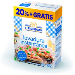 Levadura seca FLEISCHMANN 66g 20% Gratis