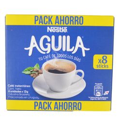 Café instantáneo AGUILA 8 sticks