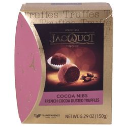 Trufas JACQUOT cocoa Nibs 150 g