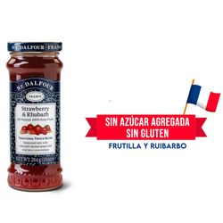 Mermelada ST. DALFOUR frutilla y ruibarbo 284g