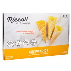 Cucuruchos RICCOLI  sin gluten 6 unid 100 g