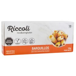 Barquillos RICCOLI sin gluten 18 unid 100 g