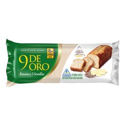 Budín integral 9 DE ORO banana 220g