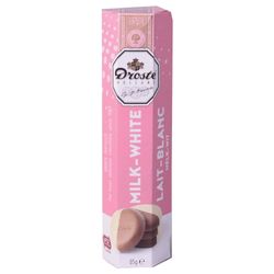 Pastillas DROSTE chocolate blanco y leche 85 g
