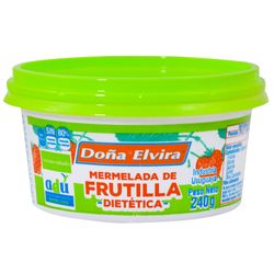 Mermelada frutilla DOÑA ELVIRA 0% 240 g