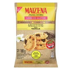 Galletitas MAIZENA vainilla con pasas y semillas 180g